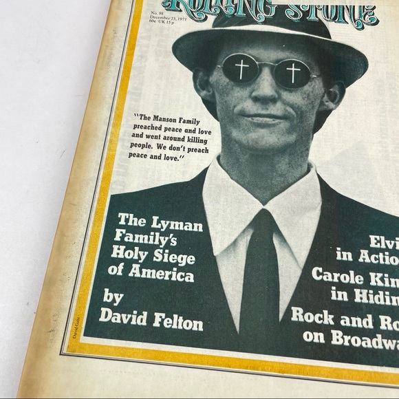 Vintage Rolling Stone Magazine Elvis Lyman Family December 23, 1971 Music - Picture 3 of 5
